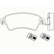 P 61 065 BREMBO Комплект тормозных колодок, дисковый тормоз