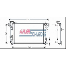 5301901 KUHLER SCHNEIDER Радиатор, охлаждение двигател