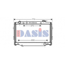 210168N AKS DASIS Радиатор, охлаждение двигателя