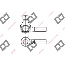 DE1233 DJ PARTS Наконечник поперечной рулевой тяги