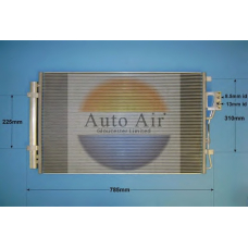 16-9974 AUTO AIR GLOUCESTER Конденсатор, кондиционер