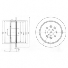 BG4018 DELPHI Тормозной диск