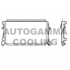 107245 AUTOGAMMA Радиатор, охлаждение двигателя