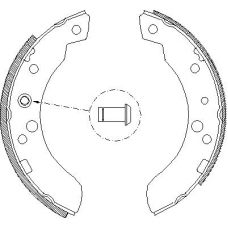 4111.00 REMSA Комплект тормозных колодок