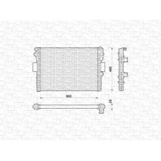 350213170000 MAGNETI MARELLI Радиатор, охлаждение двигателя