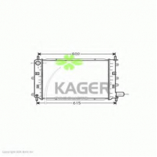 31-0331 KAGER Радиатор, охлаждение двигателя
