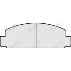 PAD462 APEC Комплект тормозных колодок, дисковый тормоз
