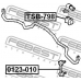 TSB-798 FEBEST Опора, стабилизатор