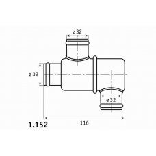 1.152.87 BEHR Термостат, охлаждающая жидкость