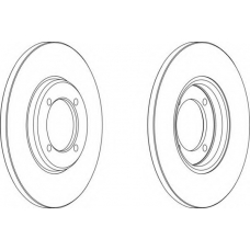 DDF280-1 FERODO Тормозной диск