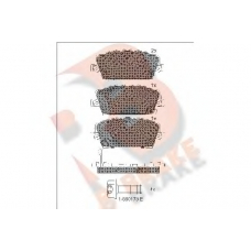 RB1773 R BRAKE Комплект тормозных колодок, дисковый тормоз
