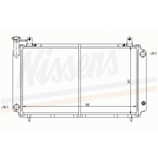 62423 NISSENS Радиатор, охлаждение двигателя