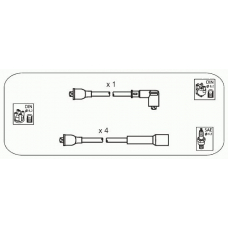 ABS22 JANMOR Комплект проводов зажигания