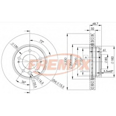 BD-3327 FREMAX Тормозной диск