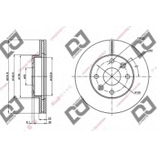 BD1252 DJ PARTS Тормозной диск