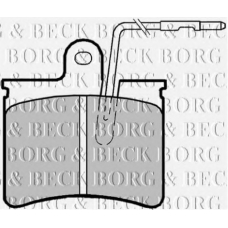 BBP1169 BORG & BECK Комплект тормозных колодок, дисковый тормоз