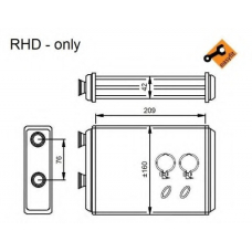 54224 NRF Теплообменник, отопление салона