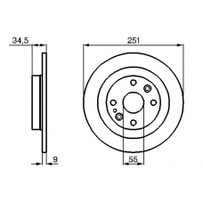 0 986 478 701 BOSCH Тормозной диск