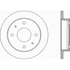 BDA1858.10 OPEN PARTS Тормозной диск