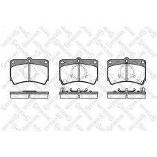 223 002-SX STELLOX Комплект тормозных колодок, дисковый тормоз