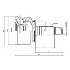 AW1510200 AYWIPARTS Шарнирный комплект, приводной вал