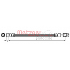 4110256 METZGER Тормозной шланг