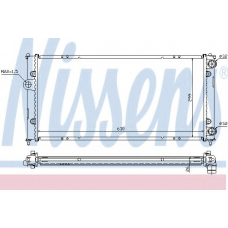 652681 NISSENS Радиатор, охлаждение двигателя