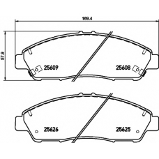 8DB 355 020-211 HELLA PAGID Комплект тормозных колодок, дисковый тормоз