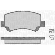 363916060534 MAGNETI MARELLI Комплект тормозных колодок, дисковый тормоз