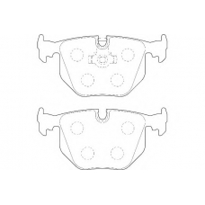 WBP21282A WAGNER LOCKHEED Комплект тормозных колодок, дисковый тормоз