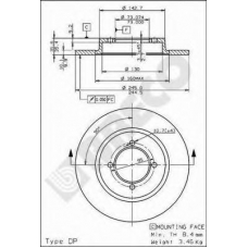 BS 7235 BRECO Тормозной диск