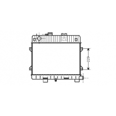 BW2031 AVA Радиатор, охлаждение двигателя