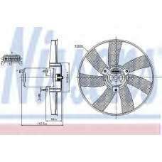85677 NISSENS Вентилятор, охлаждение двигателя
