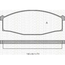 8110 14007 TRIDON Brake pads - front