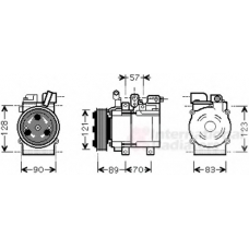 8200K257 VAN WEZEL Компрессор, кондиционер
