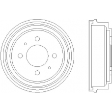 MBD103 MINTEX Тормозной барабан