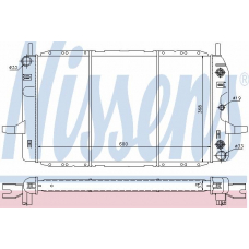 622251 NISSENS Радиатор, охлаждение двигателя