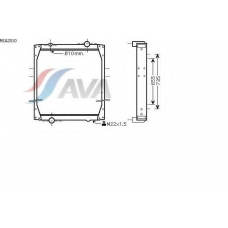 REA2010 AVA Радиатор, охлаждение двигателя