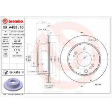 09.A453.11 BREMBO Тормозной диск