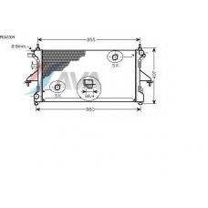 PEA2304 AVA Радиатор, охлаждение двигателя