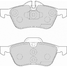 FD6959A NECTO Комплект тормозных колодок, дисковый тормоз