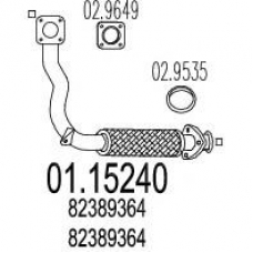 01.15240 MTS Труба выхлопного газа