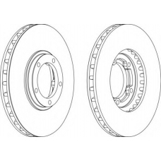 DDF1658-1 FERODO Тормозной диск