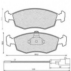 430216171185 MAGNETI MARELLI Комплект тормозных колодок, дисковый тормоз