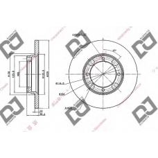 BD1687 DJ PARTS Тормозной диск