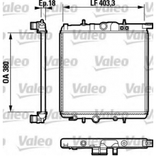 732810 VALEO Радиатор, охлаждение двигателя