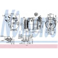 890125 NISSENS Компрессор, кондиционер