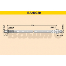 BAH0029 BARUM Тормозной шланг