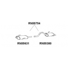 RN55754 VENEPORTE Глушитель выхлопных газов конечный