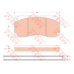 GDB5008 TRW Комплект тормозных колодок, дисковый тормоз